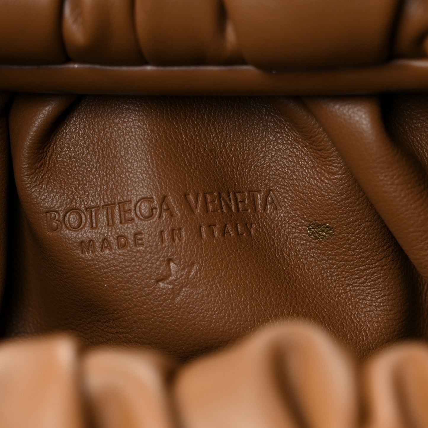 Smooth Butter Calfskin Small The Shoulder Pouch Cammello