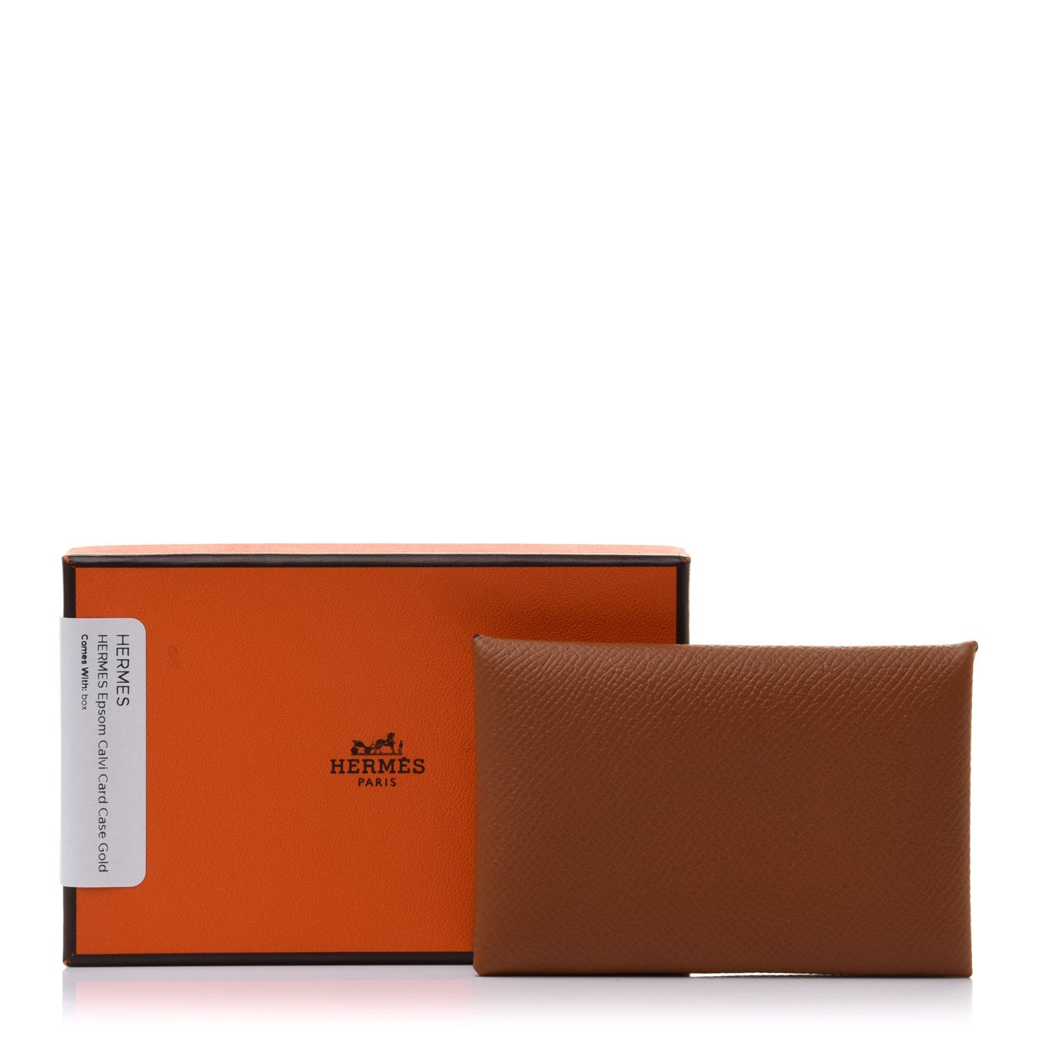 Hermes Epsom Calvi Card Case Gold 8 of 8