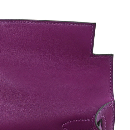 Hermes Swift Kelly Cut Clutch Pochette Anemone 9 of 10