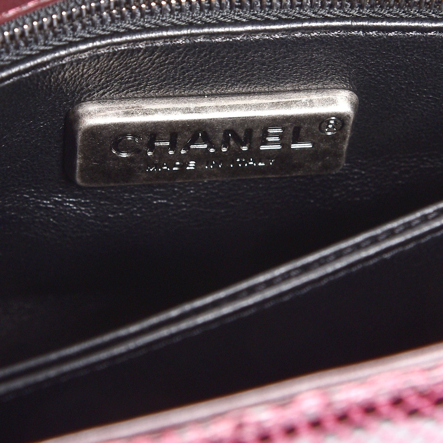 Chanel Lizard Mini Coco Handle Flap Burgundy 7 of 8