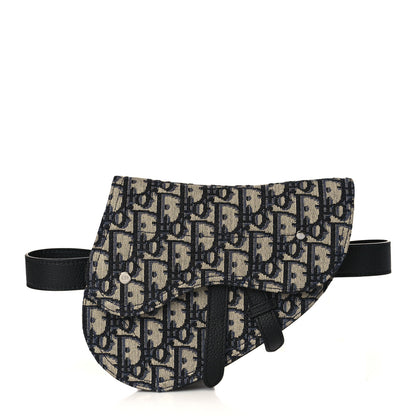 Christian Dior HOMME Oblique Saddle Belt Bag Blue 1 of 8