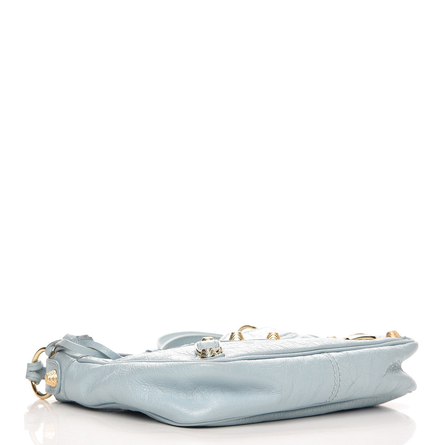 Agneau Giant 12 Gold Hardware Hip Bleu Dragee