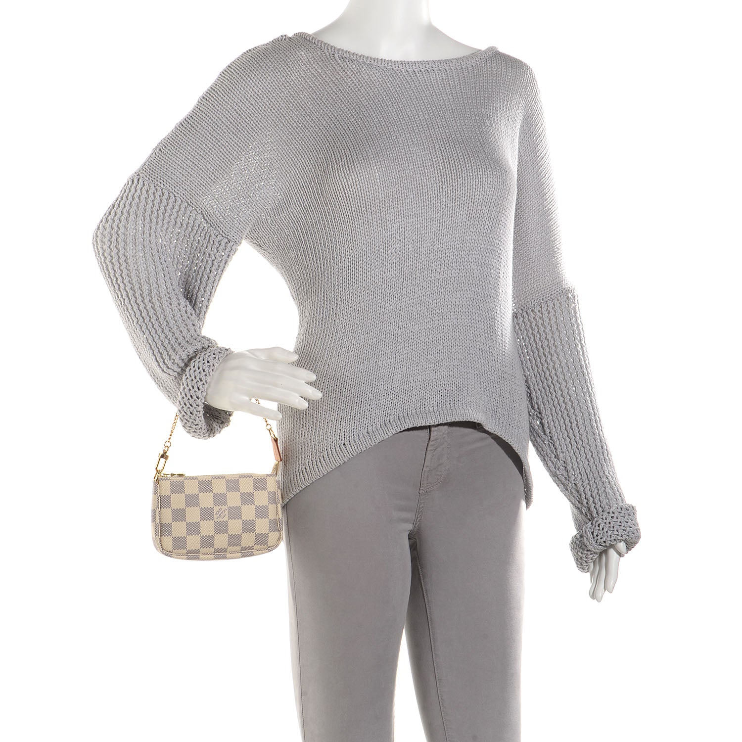 Louis Vuitton Damier Azur Mini Pochette Accessories 2 of 7