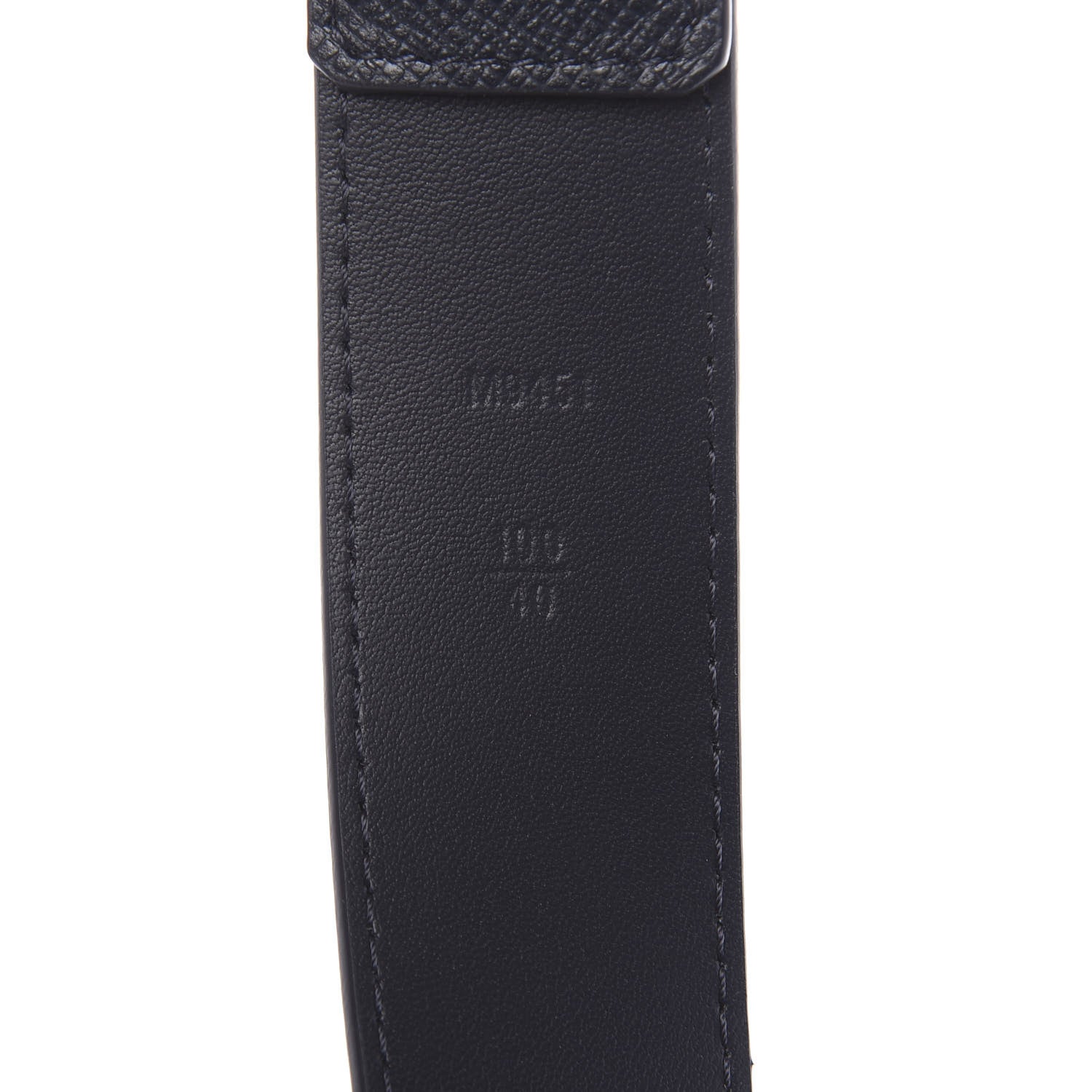 Louis Vuitton Taiga 35mm Pont Neuf Belt 100 40 Blue Marine 3 of 7