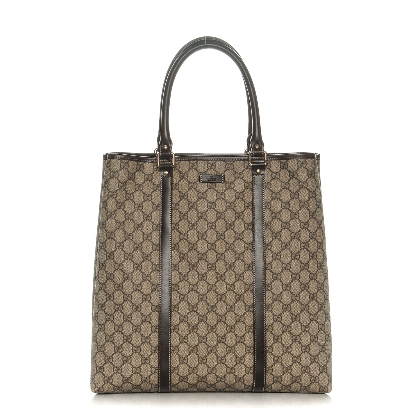 GG Plus Monogram Joy Vertical Tote Dark Brown