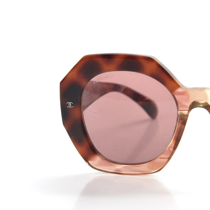 Chanel Acetate Round Sunglasses 71348A Pink Dark Tortoise 7 of 8
