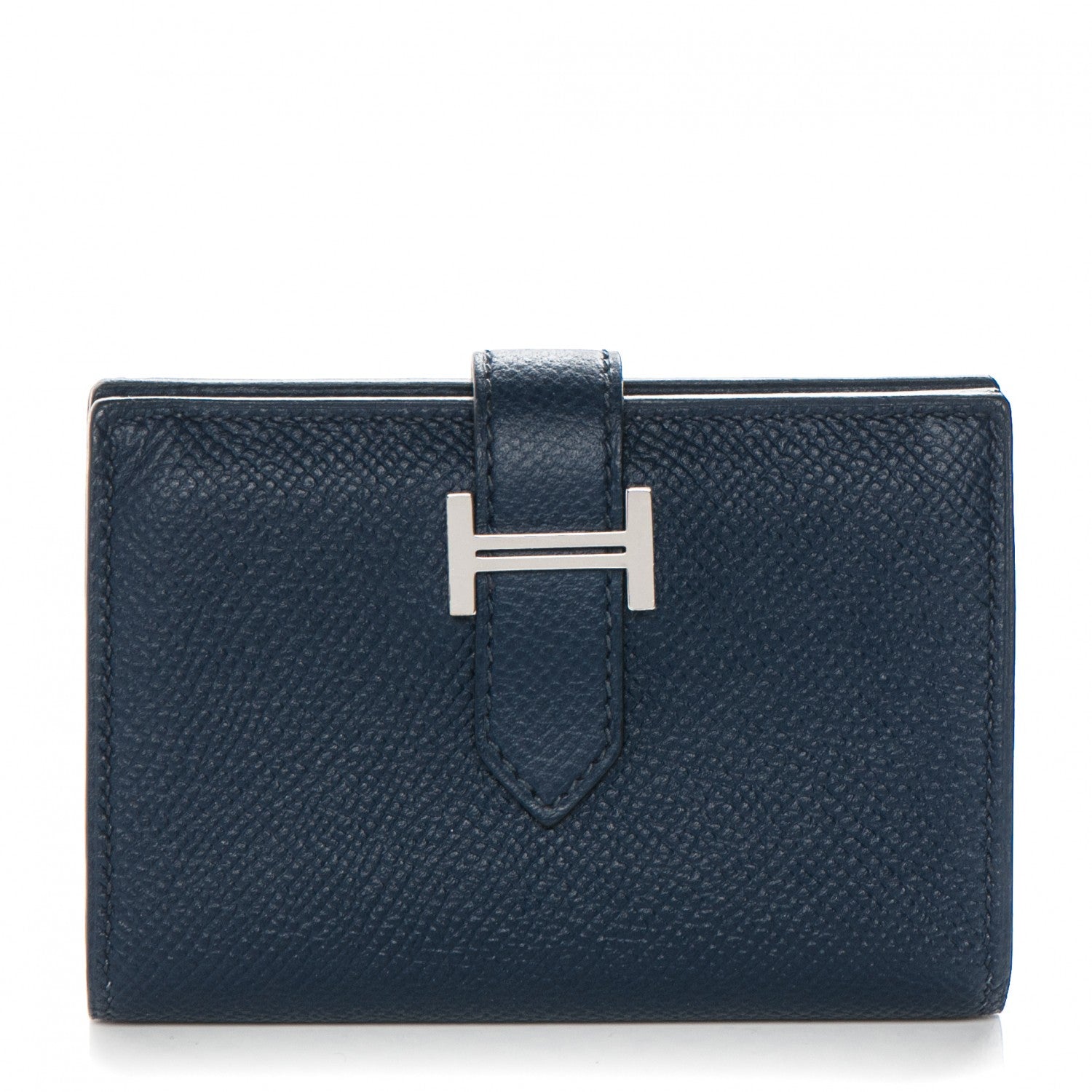 Hermes Epsom Bearn Card Holder Wallet Bleu Saphir 1 of 7