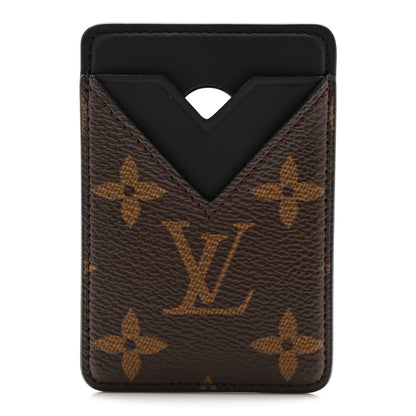 Louis Vuitton Monogram Macassar Magnetic Card Holder Black 1 of 6
