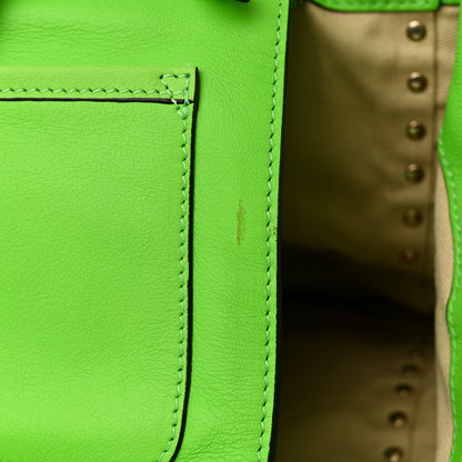 Valentino Garavani Vitello Medium Rockstud Tote Green Fluo 10 of 18
