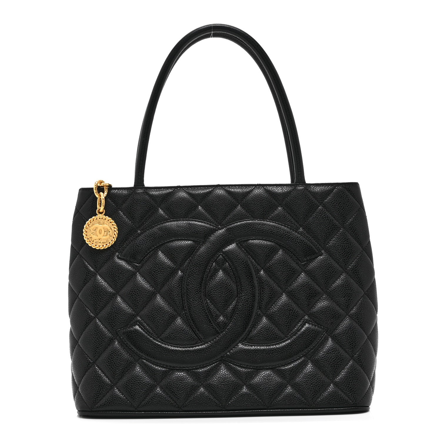 Chanel Caviar Quilted Medallion Tote Black 1 of 10