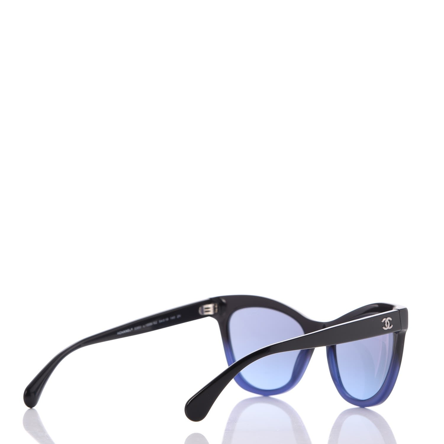 Chanel Acetate CC Cat Eye Summer Sunglasses 5350 Black 4 of 9