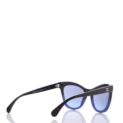 Chanel Acetate CC Cat Eye Summer Sunglasses 5350 Black 4 of 9
