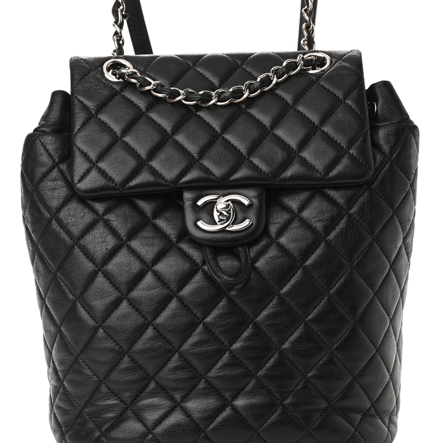 Chanel Lambskin Quilted Small Urban Spirit Backpack Black 8 of 10