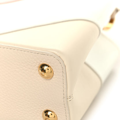 Louis Vuitton Taurillon Gelato Capucines BB Tonal Vanilla Beige 11 of 12