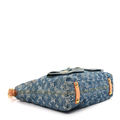 Louis Vuitton Denim Baggy GM Blue 4 of 12