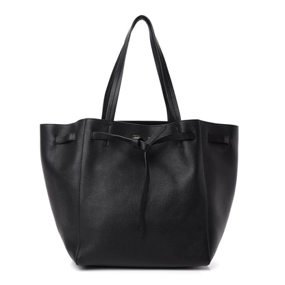 Celine Soft Grained Calfskin Small Belt Cabas Phantom Black 1 of 10