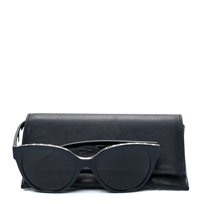 Chanel Acetate CC Butterfly Sunglasses 5414-A Black 9 of 9