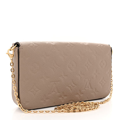 Louis Vuitton Empreinte Pochette Felicie Chain Wallet Tourterelle 4 of 11