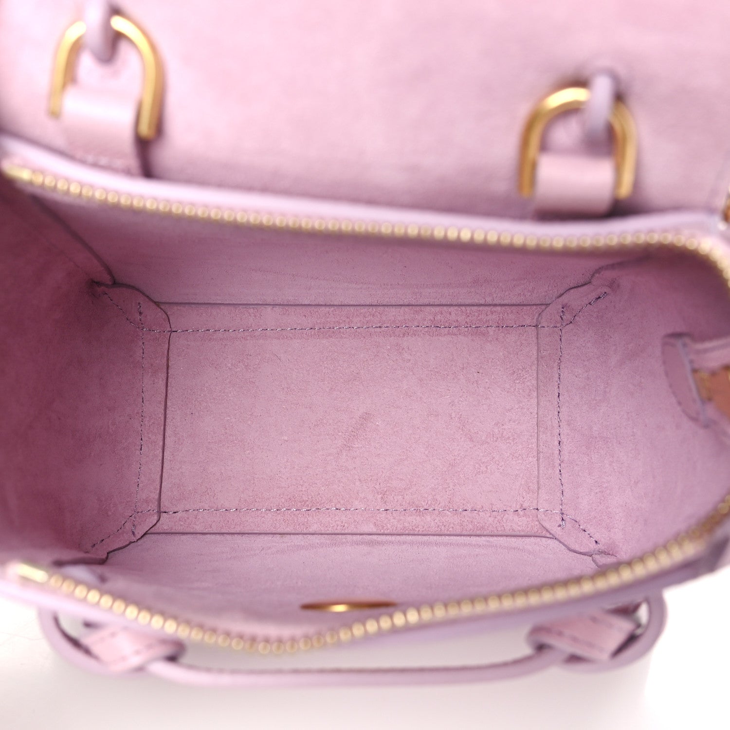 Celine Grained Calfskin Pico Belt Bag Rose Quartz 5 of 9