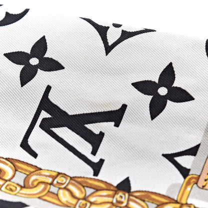 Louis Vuitton Silk Monogram Confidential Bandeau Black 4 of 5