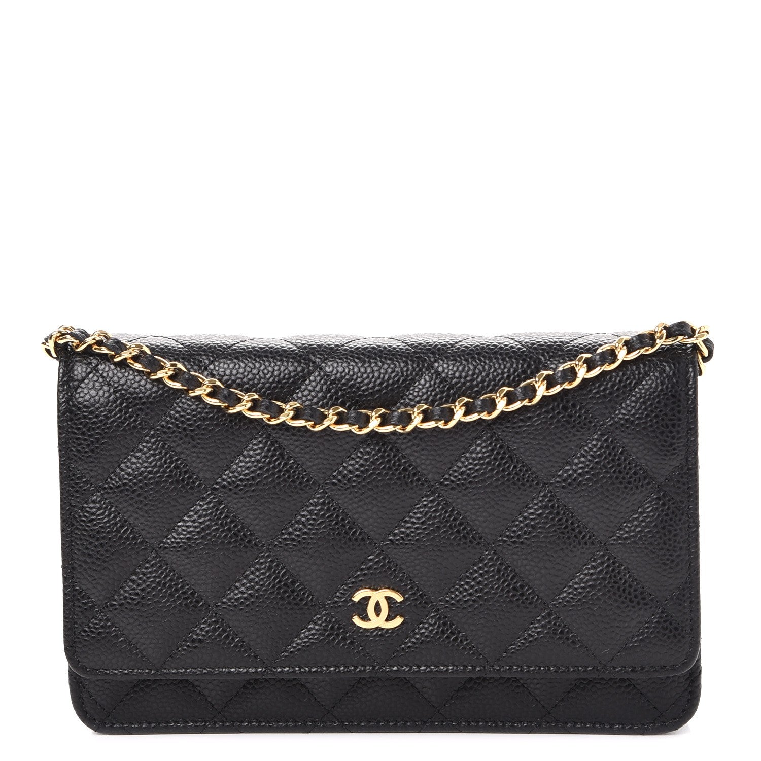 Chanel Caviar Quilted Wallet On Chain WOC Black 1 of 9