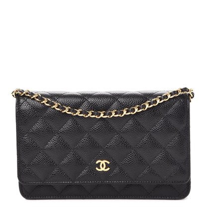 Chanel Caviar Quilted Wallet On Chain WOC Black 1 of 9