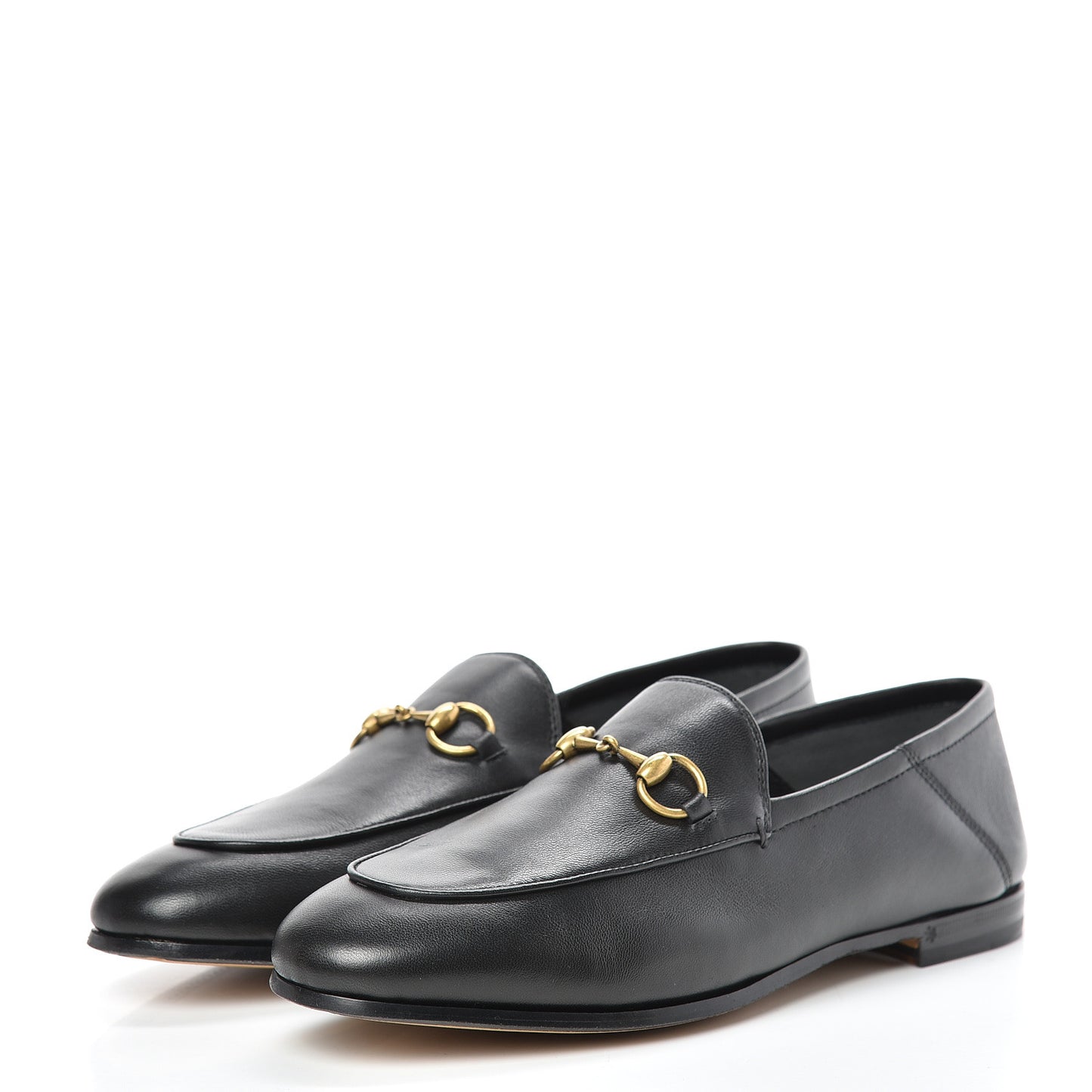 Lambskin Womens Brixton Horsebit Loafers 37.5 Black