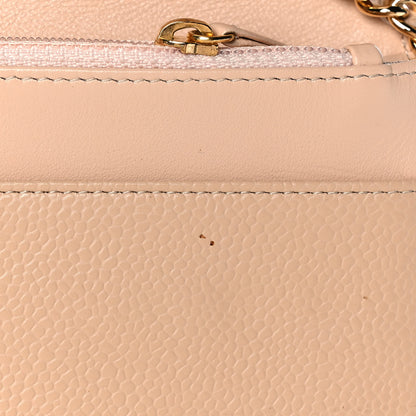 Chanel Caviar Timeless CC Wallet on Chain WOC Beige 11 of 12