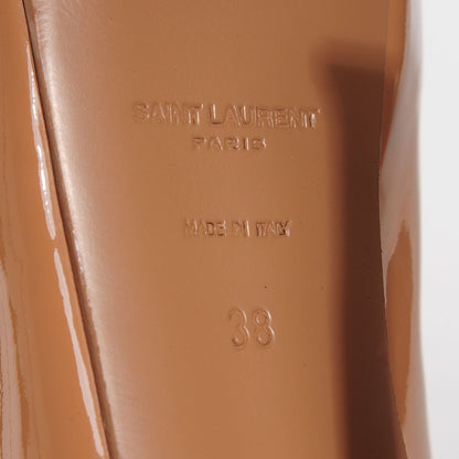 Saint Laurent Vitello Vernice 105 Tribtoo Pumps 38 Nude 6 of 8