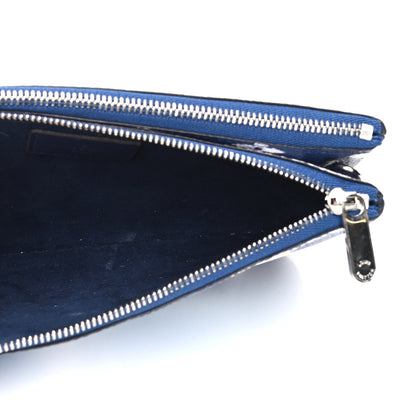 Louis Vuitton Monogram Giant Escale Double Zip Pochette Blue 4 of 6