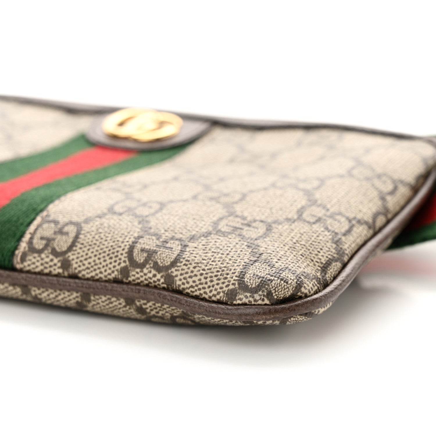 Gucci GG Supreme Monogram Web Ophidia Utility Belt Bag 85 34 Beige Ebony New Acero 10 of 11