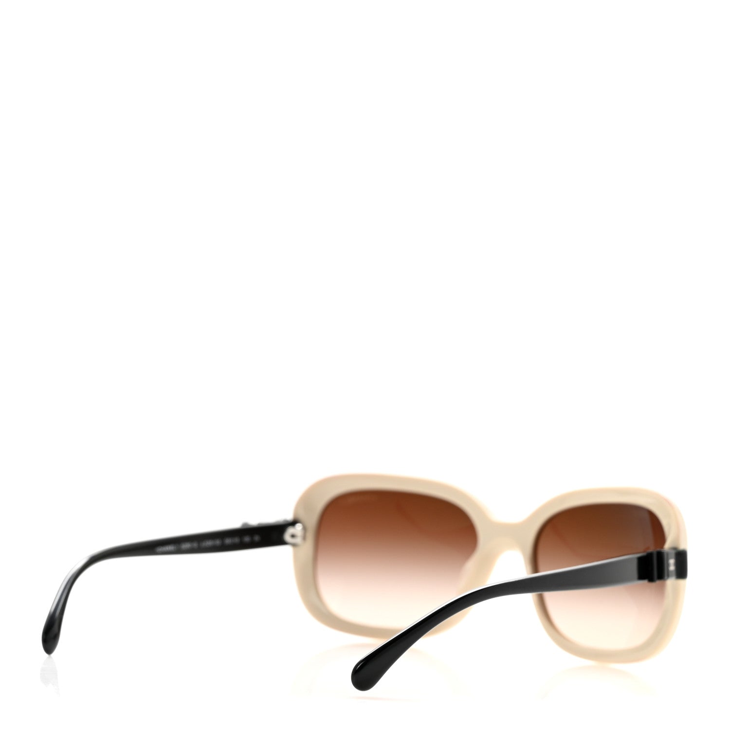Chanel Acetate CC Bow Sunglasses 5280-Q Beige Black 4 of 9