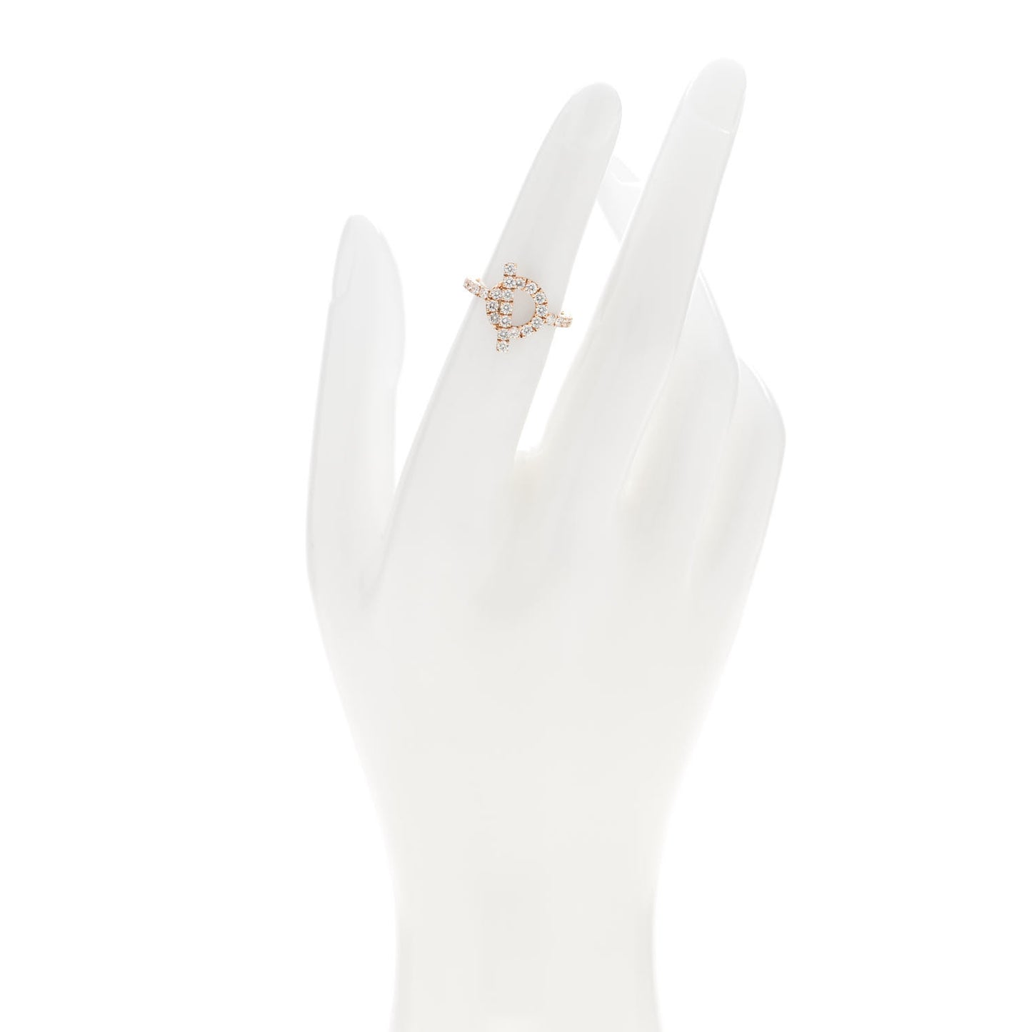 18K Rose Gold Diamond Finesse Ring 48 4.5
