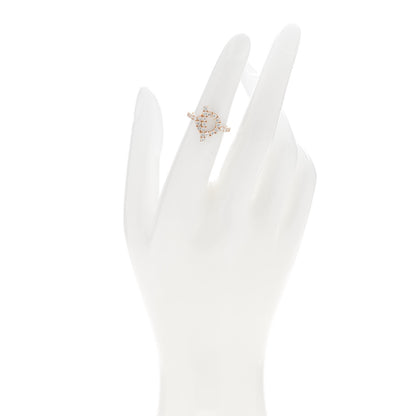 Hermes 18K Rose Gold Diamond Finesse Ring 48 4.5 2 of 7