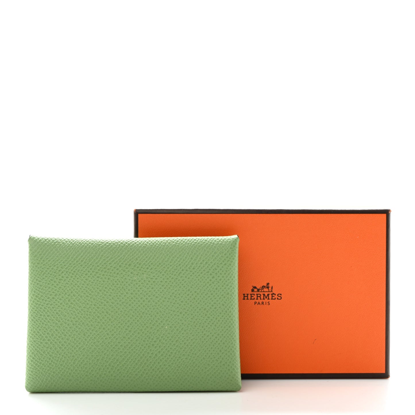 Epsom Calvi Duo Card Case Vert Criquet