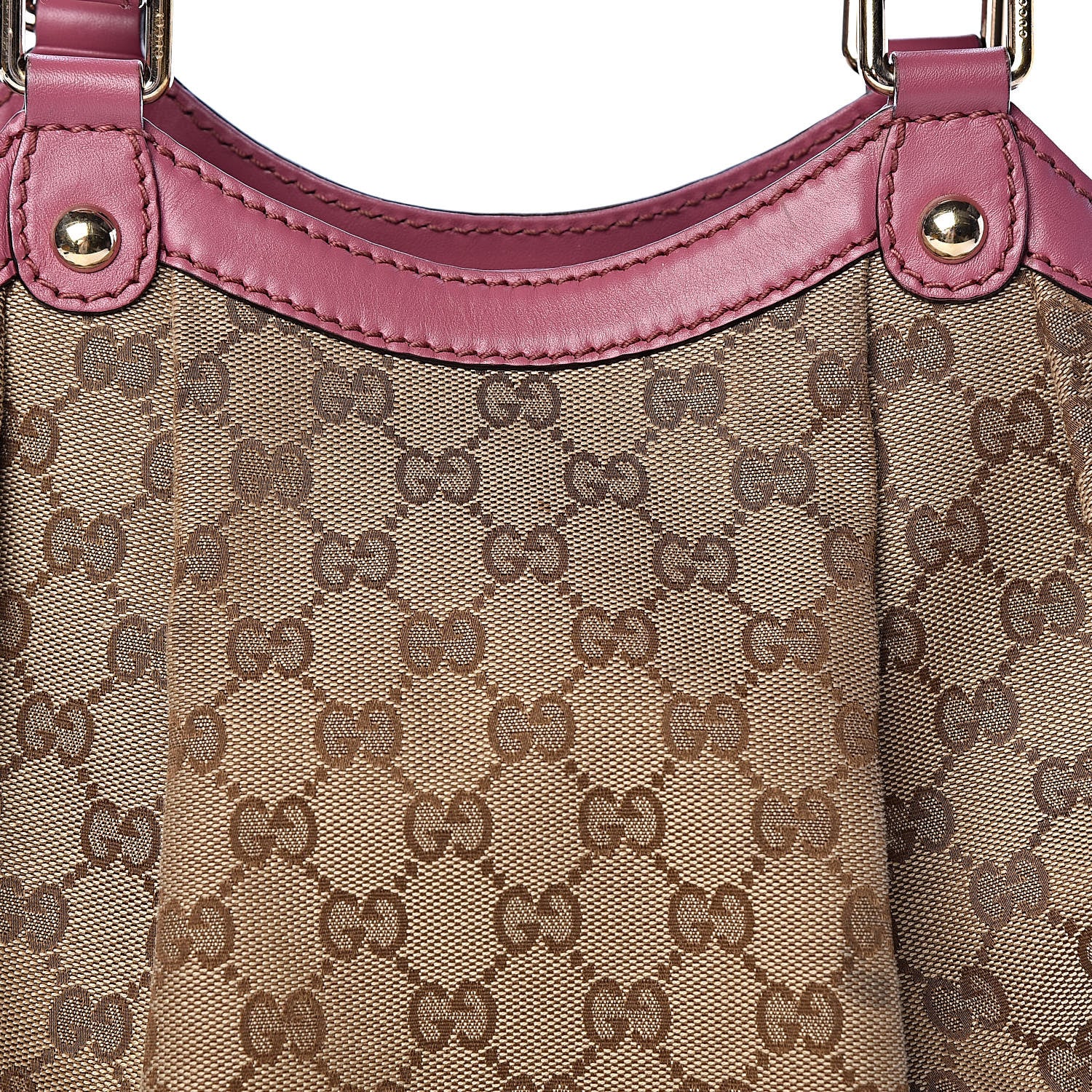 Gucci Monogram Margaux Calfskin Medium Sukey Tote Beige Ebony Vintage Rose 16 of 16