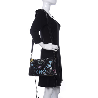 Balenciaga Agneau Graffiti All Over Classic Hardware S City Black Multicolor 2 of 10