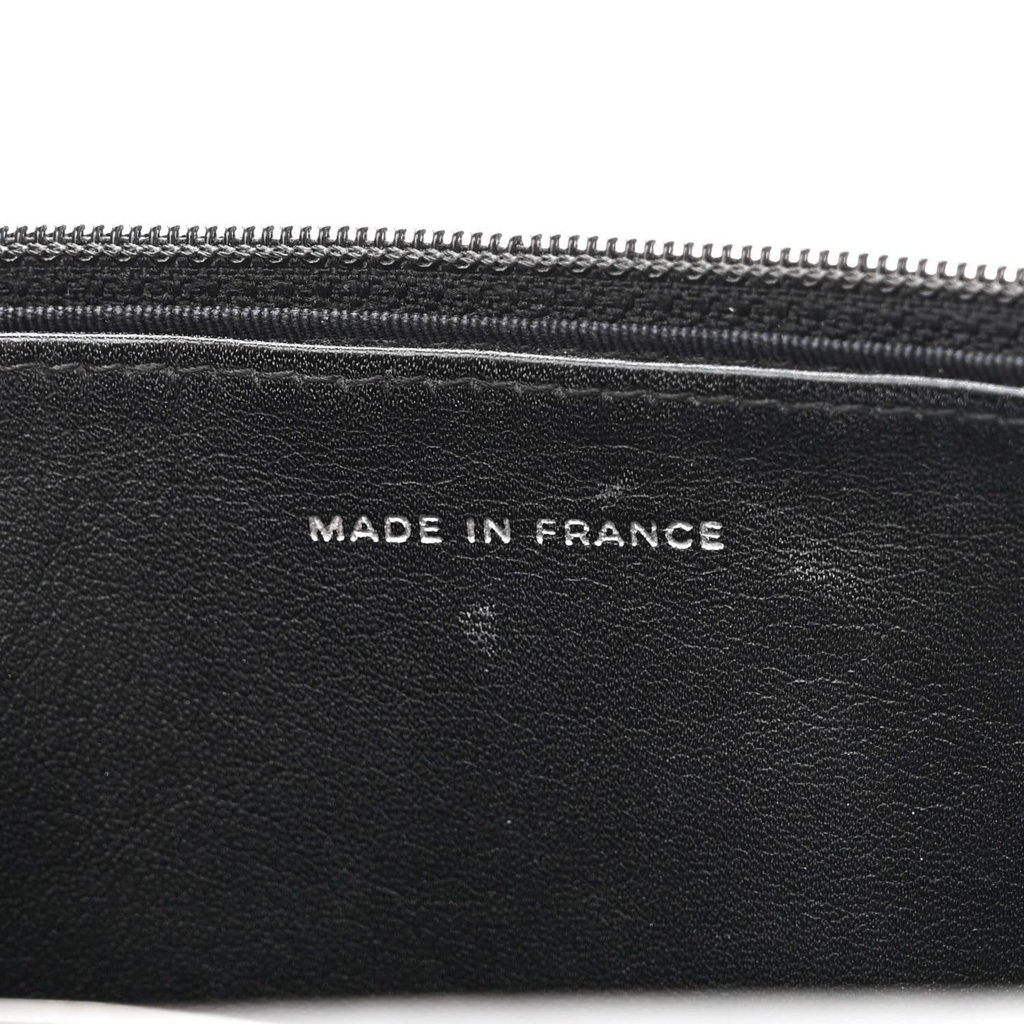 Patent Quilted Wallet On Chain WOC Black