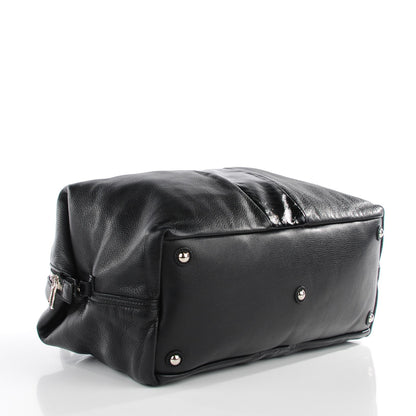Saint Laurent Calfskin Patent Medium Easy Sac Black 4 of 9