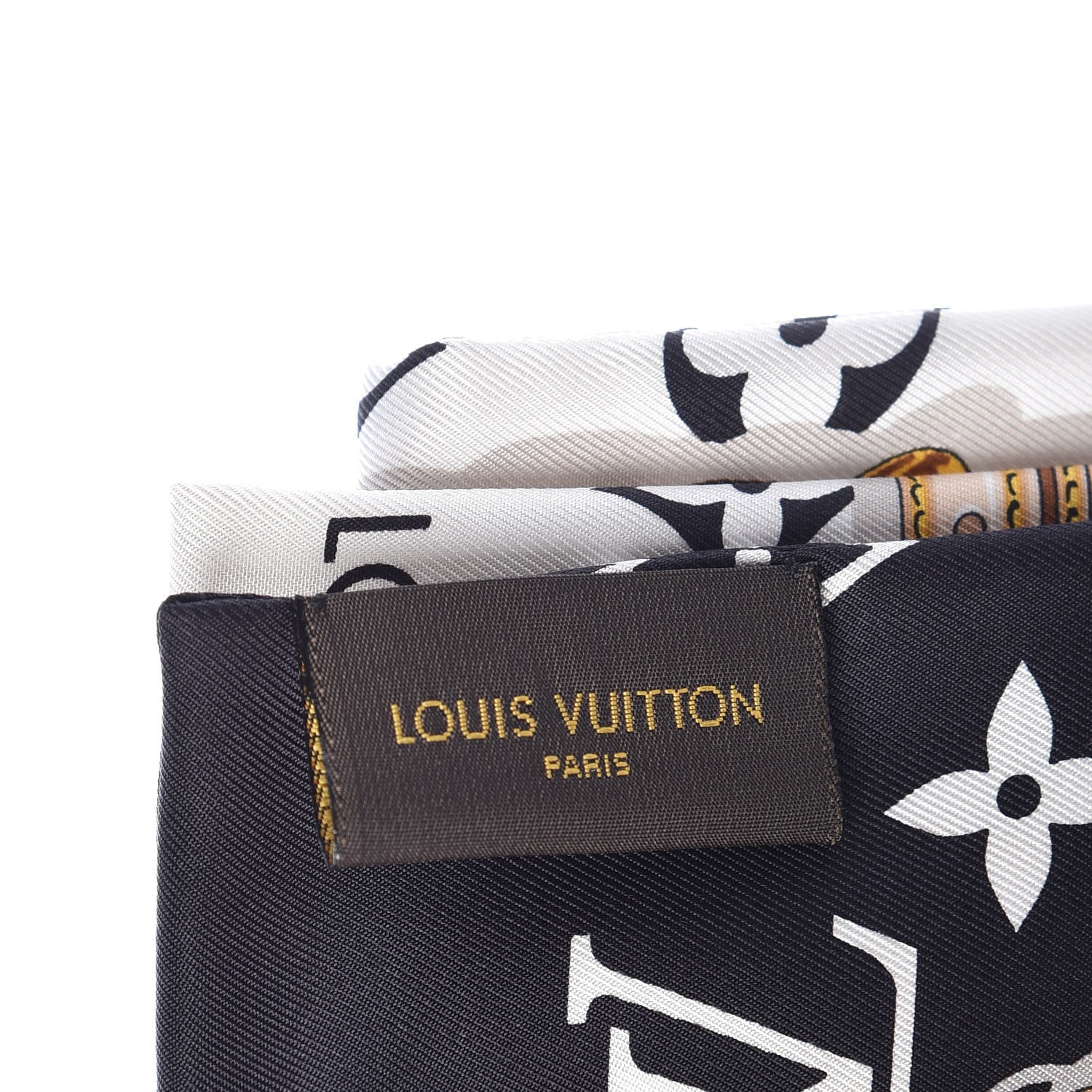 Louis Vuitton Silk Monogram Confidential Bandeau Black 4 of 6