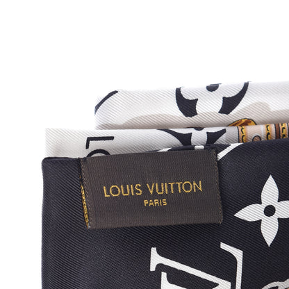 Louis Vuitton Silk Monogram Confidential Bandeau Black 4 of 6