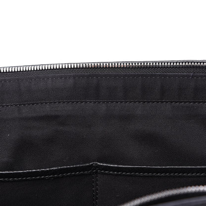 MCM Calfskin Ottomar Monogram Medium Klara Shopper Tote Black 7 of 12