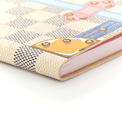 Louis Vuitton Damier Azur Summer Trunks Clemence Notebook MM 8 of 10