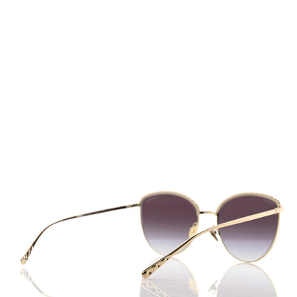 Chanel Metal Crystal Sunglasses 4258-B Gold 4 of 7