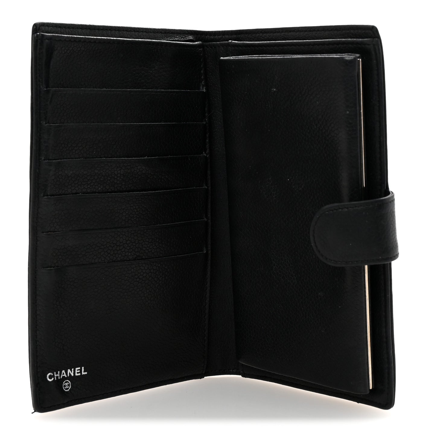 Caviar Timeless CC French Wallet Black