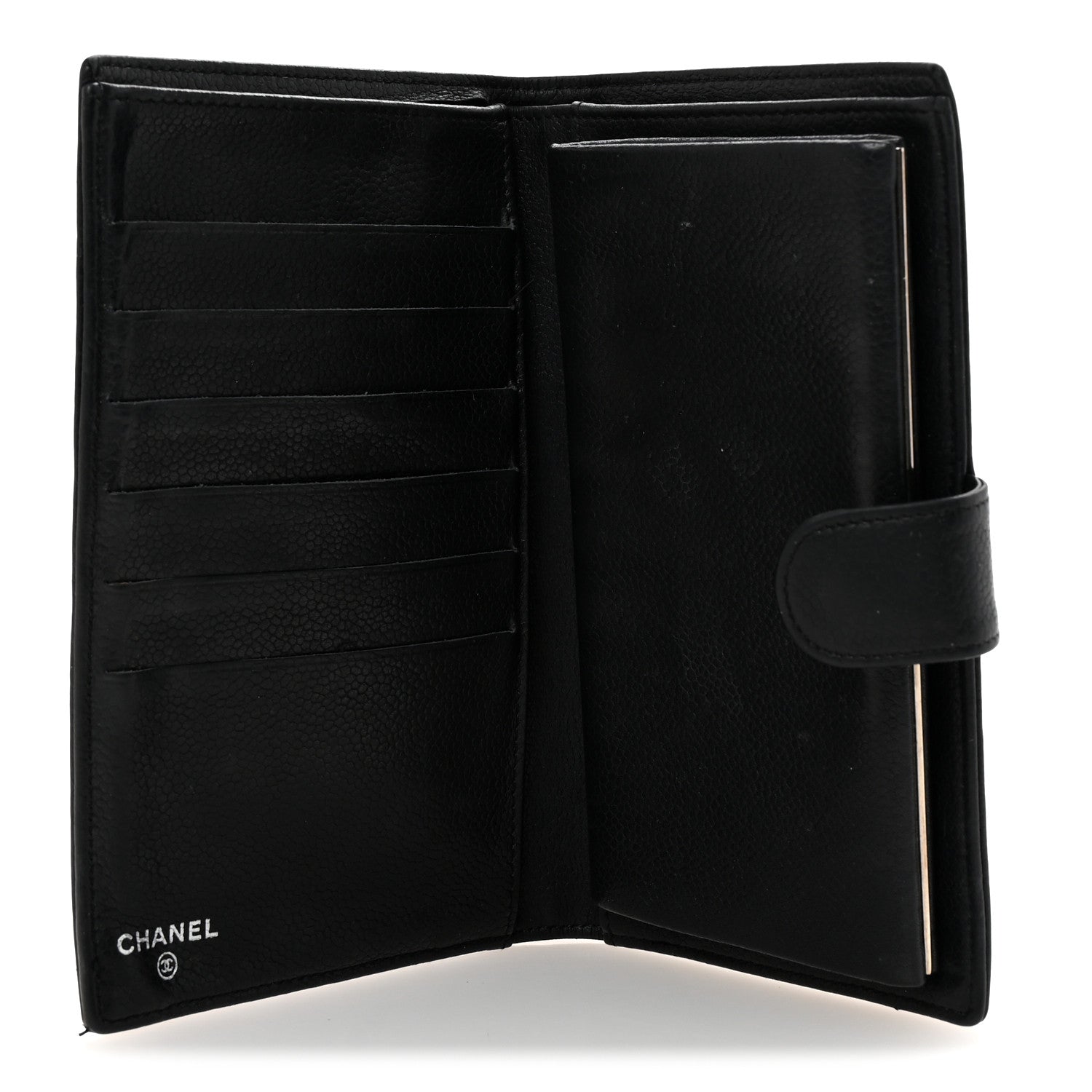 Chanel Caviar Timeless CC French Wallet Black 5 of 7