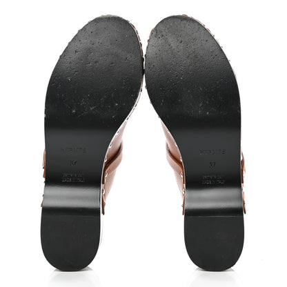 Hermes Heritage Calfskin Carlotta Mules 37 Naturel 5 of 9