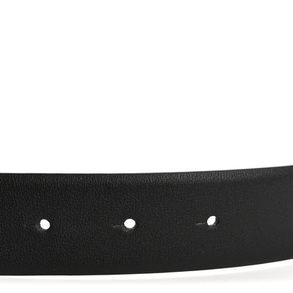 Chanel Calfskin CC Reversible Belt 85 34 Black Burgundy 3 of 7