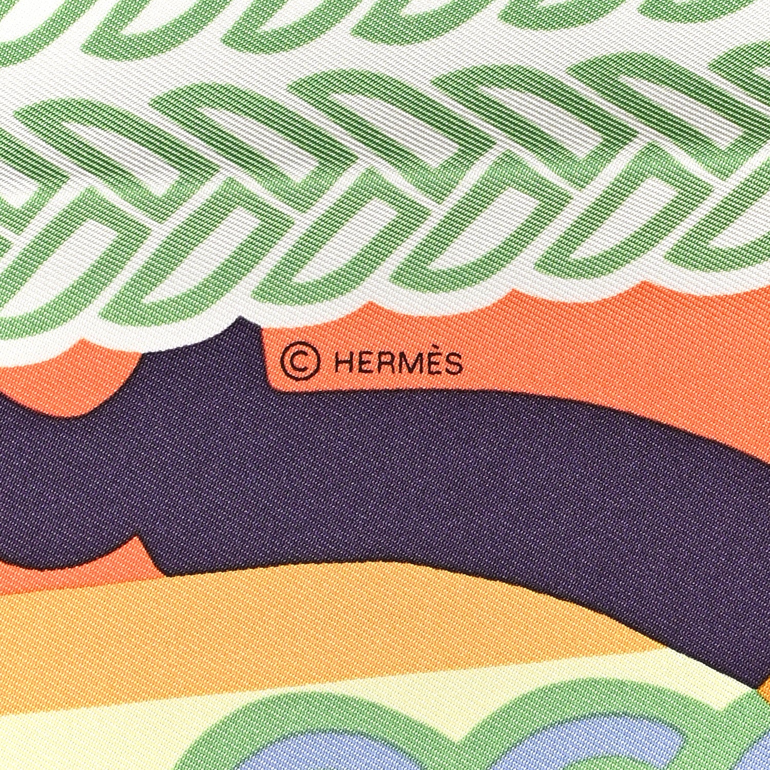 Hermes Silk Fantaisie D’etriers Scarf 90 Rose Abricot Bleu 4 of 5