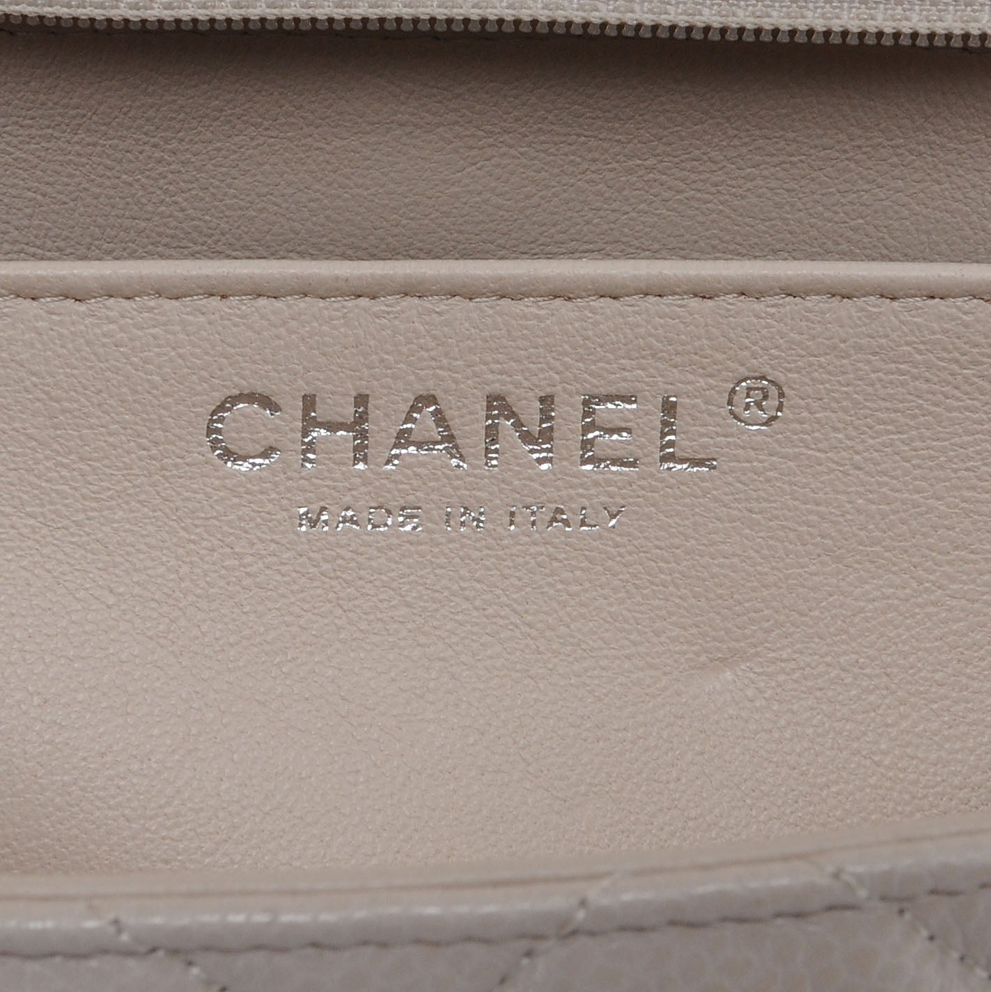 Chanel Caviar Jumbo Single Flap Ecru 6 of 7